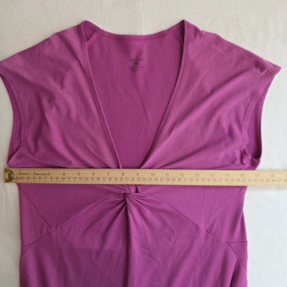 Patagonia Seabrook Bandha Midi Dress L Pink Fuchsia Stretch Outdoor Vacation - Picture 4 of 5